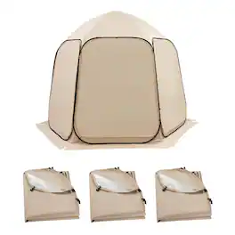 VEVOR - Sun Shade Sail Canopy Covers, Fit for 10 x 9.2 ft Screen House Tent, Sun Protection, 5.51 x 4.23 ft 300D Oxford - Beige