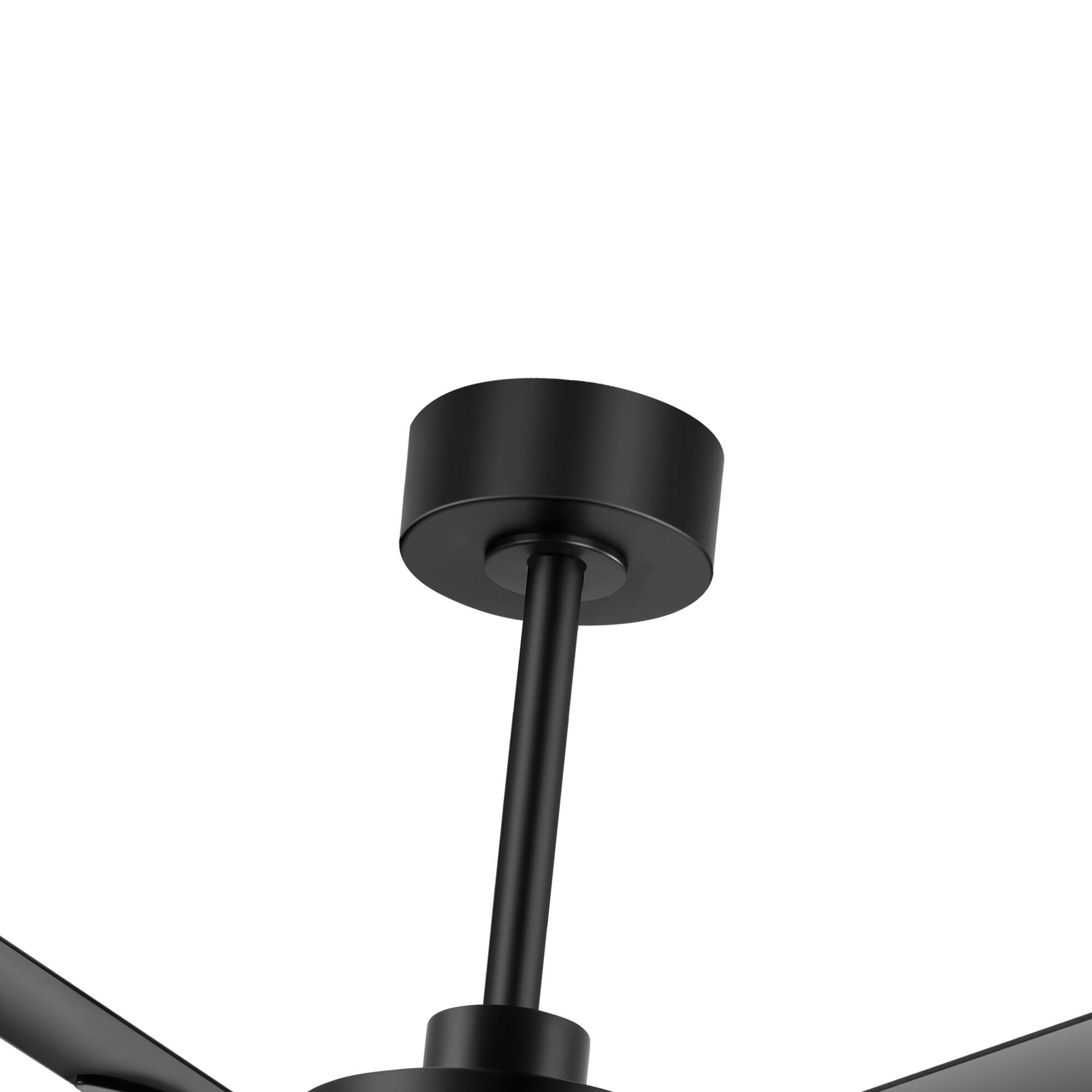 Alt View 6. Breezary - Breezary 65" Ceiling Fan with 6 Aluminum Blades, 3-Color Light, 6-Speed DC Motor, Remote Control with Memory Function - Matte Black.