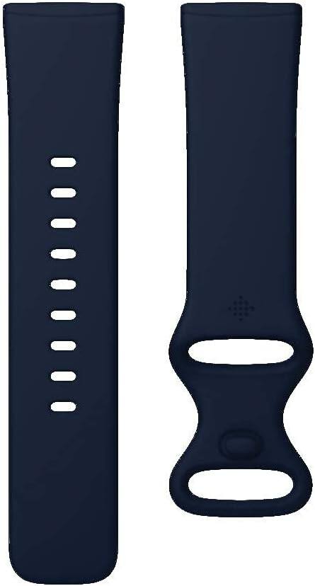 Angle. Fitbit - Fitbit Versa 3 Health & Fitness Smartwatch with GPS, 24/7 Heart Rate, Alexa Built-in, 6+ Days Battery, Midnight Blue/Gol - Midnight Blue.