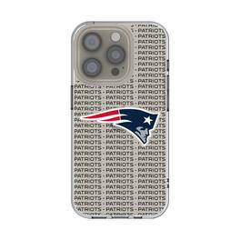 Keyscaper - NFL - New England Patriots - iPhone Clear Text Backdrop Design Case - 15 - Multicolor