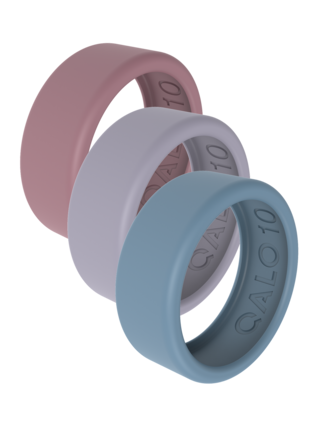 Front. QALO - Unisex QRNT SLIM 3pk Dusty Dream Covers Size 11 - Dusty Dream.