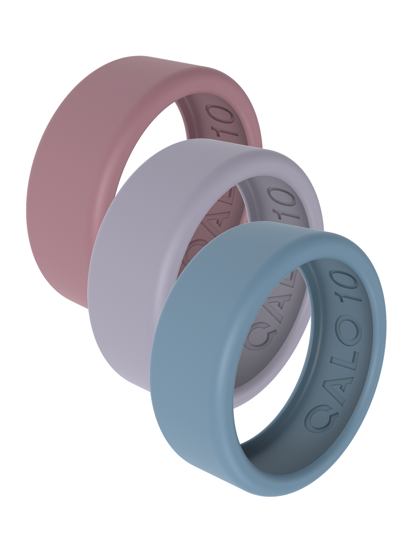 Front. QALO - Unisex QRNT SLIM 3pk Dusty Dream Covers Size 11 - Dusty Dream.