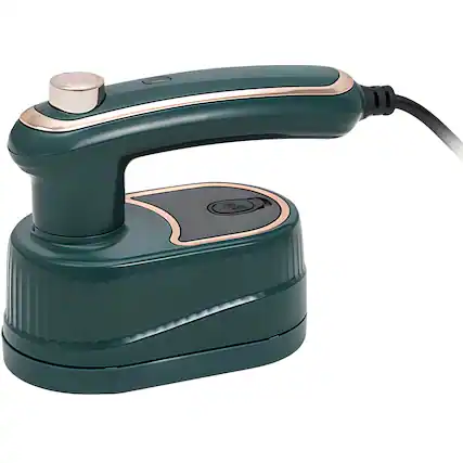 Front. Cluzine - Mini Steam Iron, Dry/Wet Dual Use, Rapid Heating, Foldable - Grey.