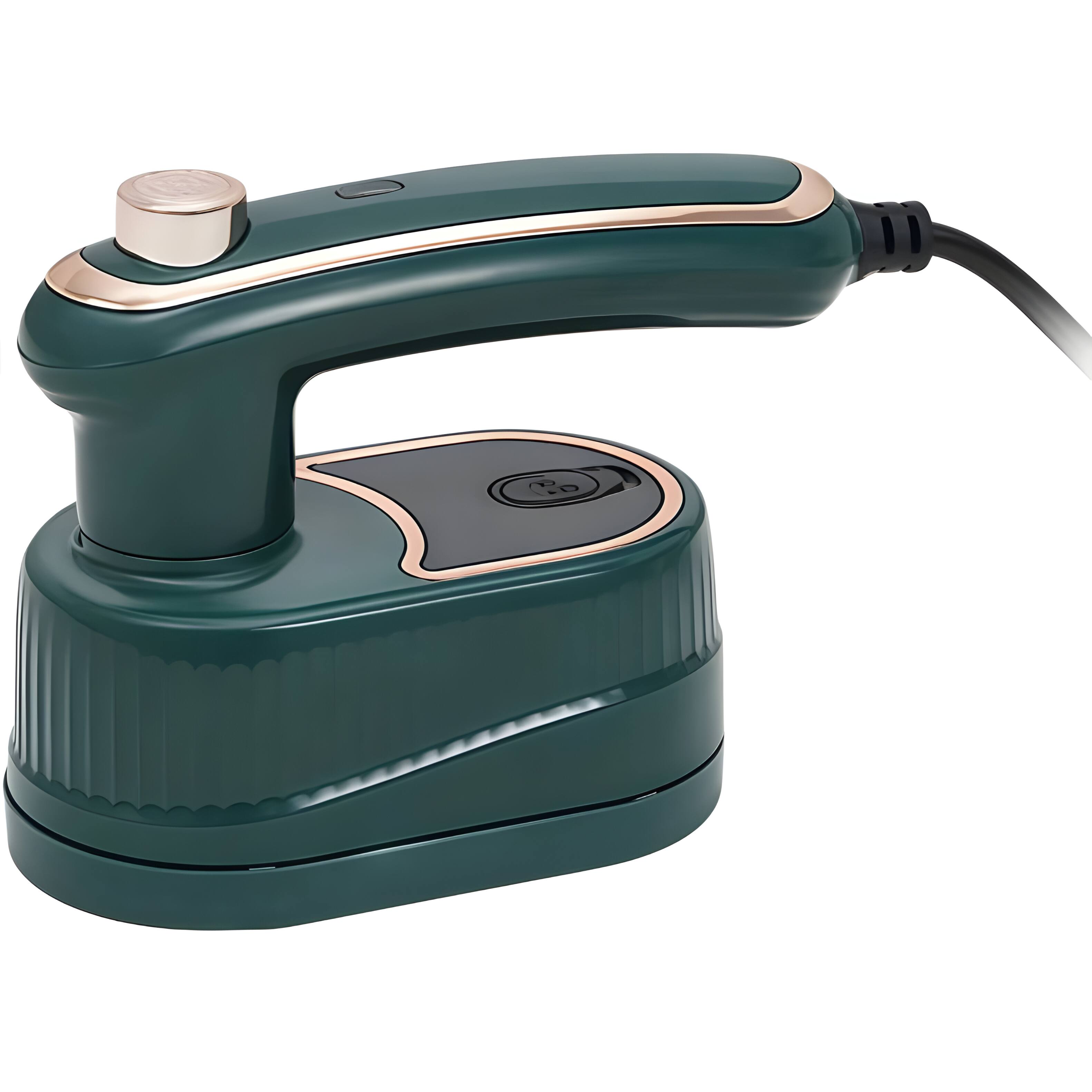 Front. Cluzine - Mini Steam Iron, Dry/Wet Dual Use, Rapid Heating, Foldable - Grey.