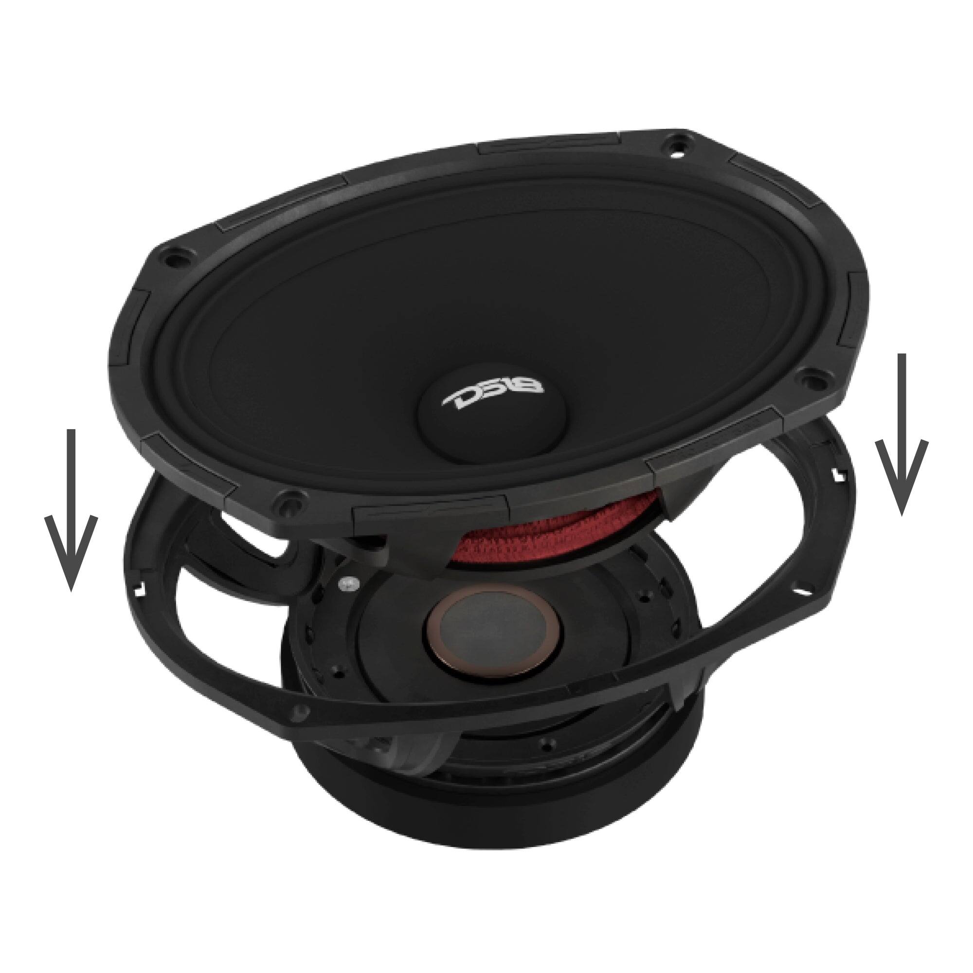 Alt View 4. DS18 Audio - PROJECT360 6x9" Loudspeaker, 300W RMS 4-Ohm.