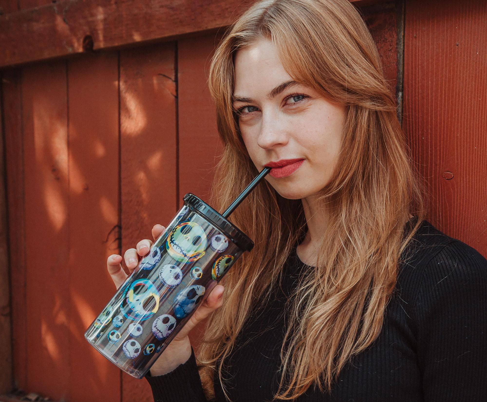 Alt View 3. Disney - Disney The Nightmare Before Christmas Jack Skellington Faces Carnival Cup - Black.