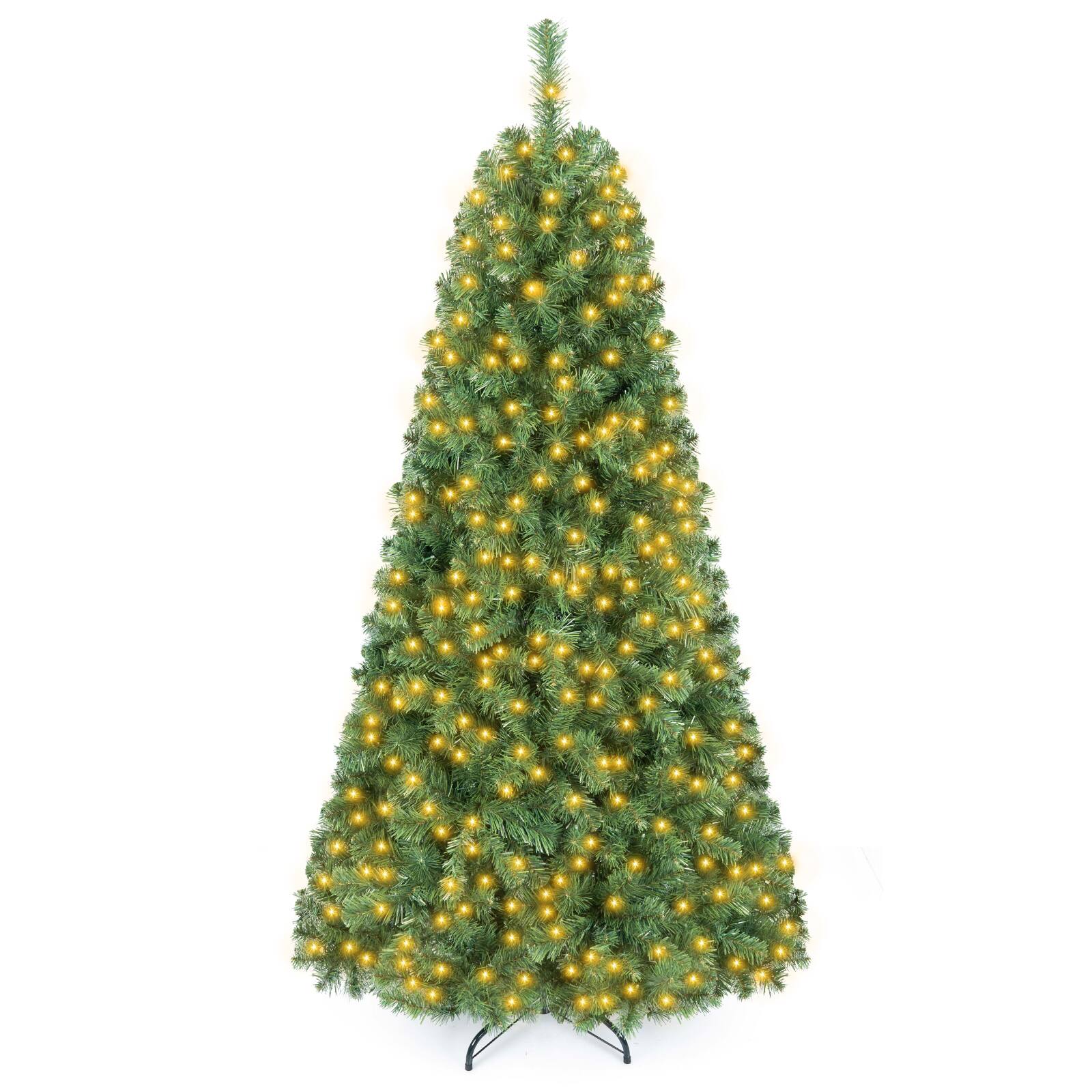 Alt View 9. Costway - Costway 6 FT Pre-Lit Christmas Tree with 560 LED Lights & 821 Tips - Green.