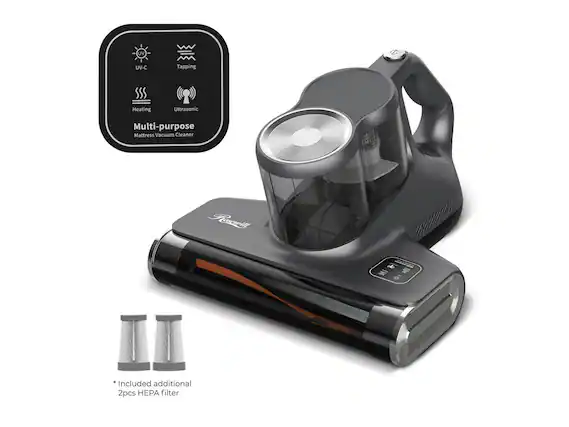 UV-C Tapping Heating Ultrasonic Multi-purpose Mattress Vacuum Cleaner
Roscuill
*Included additional 2pcs HEPA filter