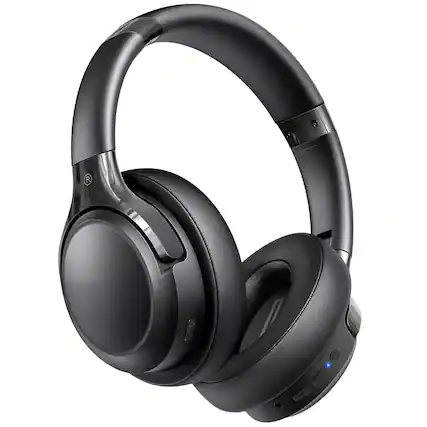 Front. GlowWise - 65H & 6 EQ Modes Bluetooth Headphones, Over-Ear HiFi Stereo with Deep Bass, Foldable Wireless Headset for Home/Office. - Blank.