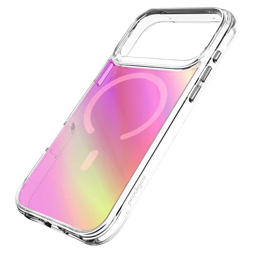 Alt View 5. Prodigee - Glow Series Case for MagSafe for iPhone 17 Pro - Iridescent - Iridescent.