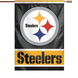 WinCraft - Pittsburgh Steelers 28" x 40" Primary Logo Single-Sided Vertical Banner - Multicolor