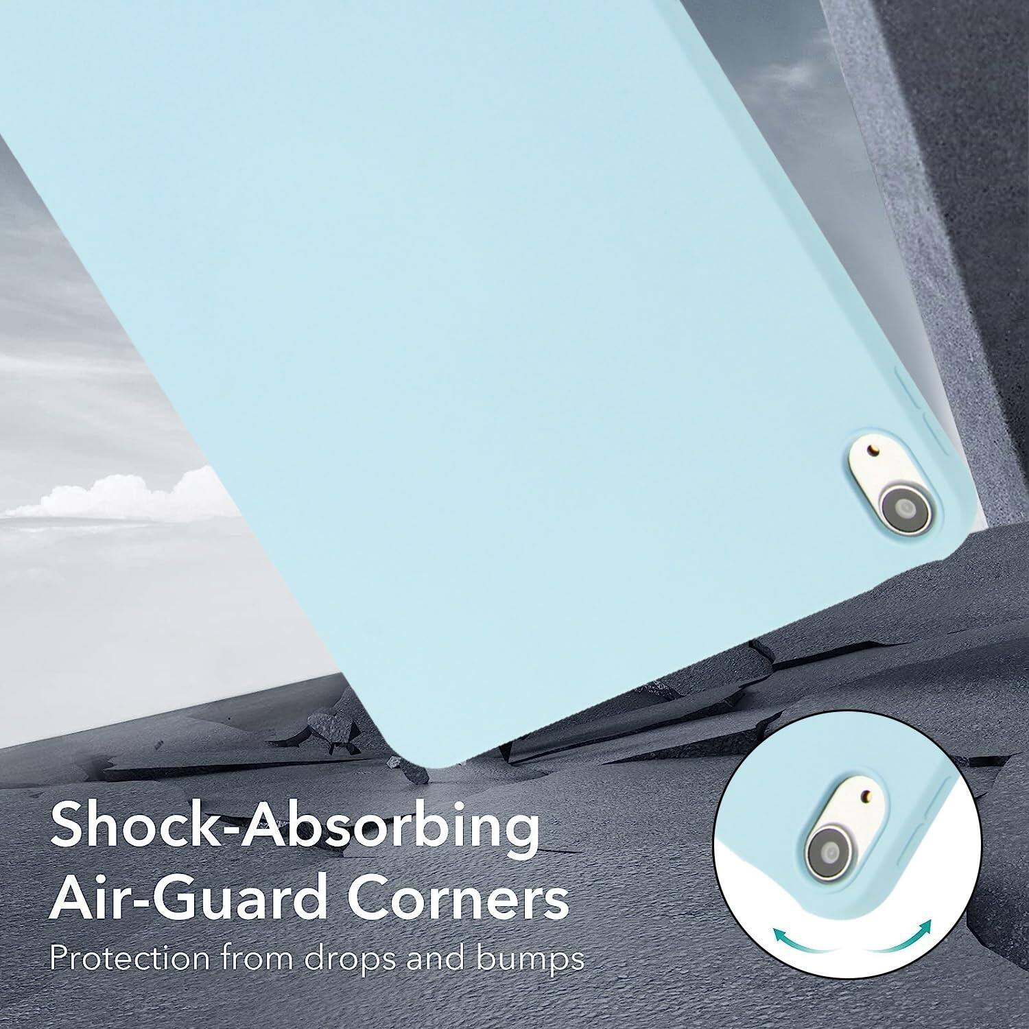 Shock-Absorbing Air-Guard Corners  
Protection from drops and bumps