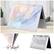 Alt View 13. SaharaCase - Hybrid-Flex Arts Case for Apple MacBook Pro 13" Laptops - Marble Blue.