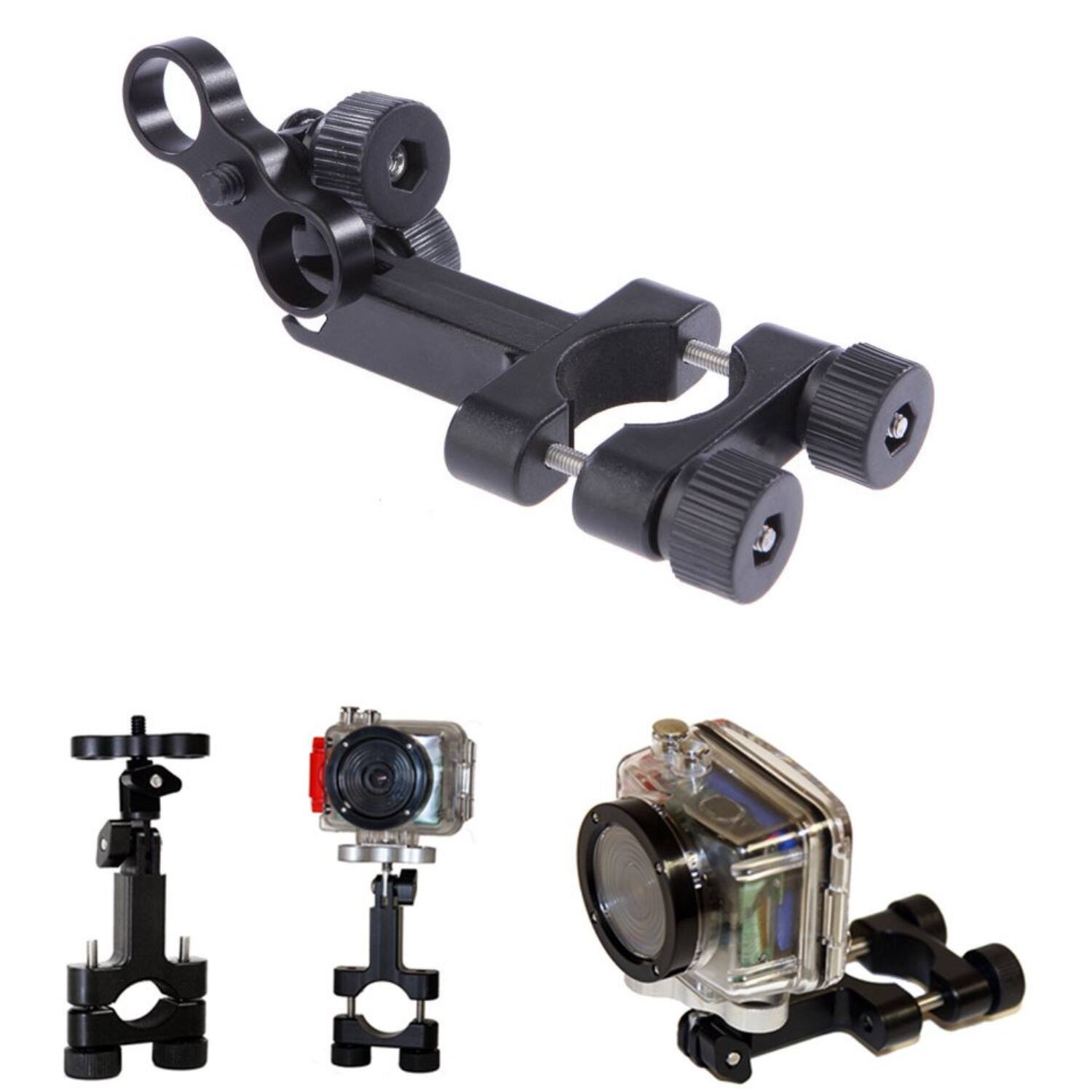 Back. Home Collection - Bicycle & Motorcycle Handlebar Camera Mount - BLACK.