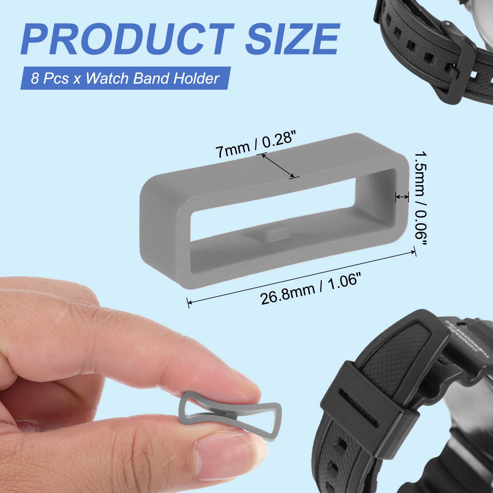 PRODUCT SIZE  
8 Pcs x Watch Band Holder  
7mm / 0.28"  
1.5mm / 0.06"  
26.8mm / 1.06"