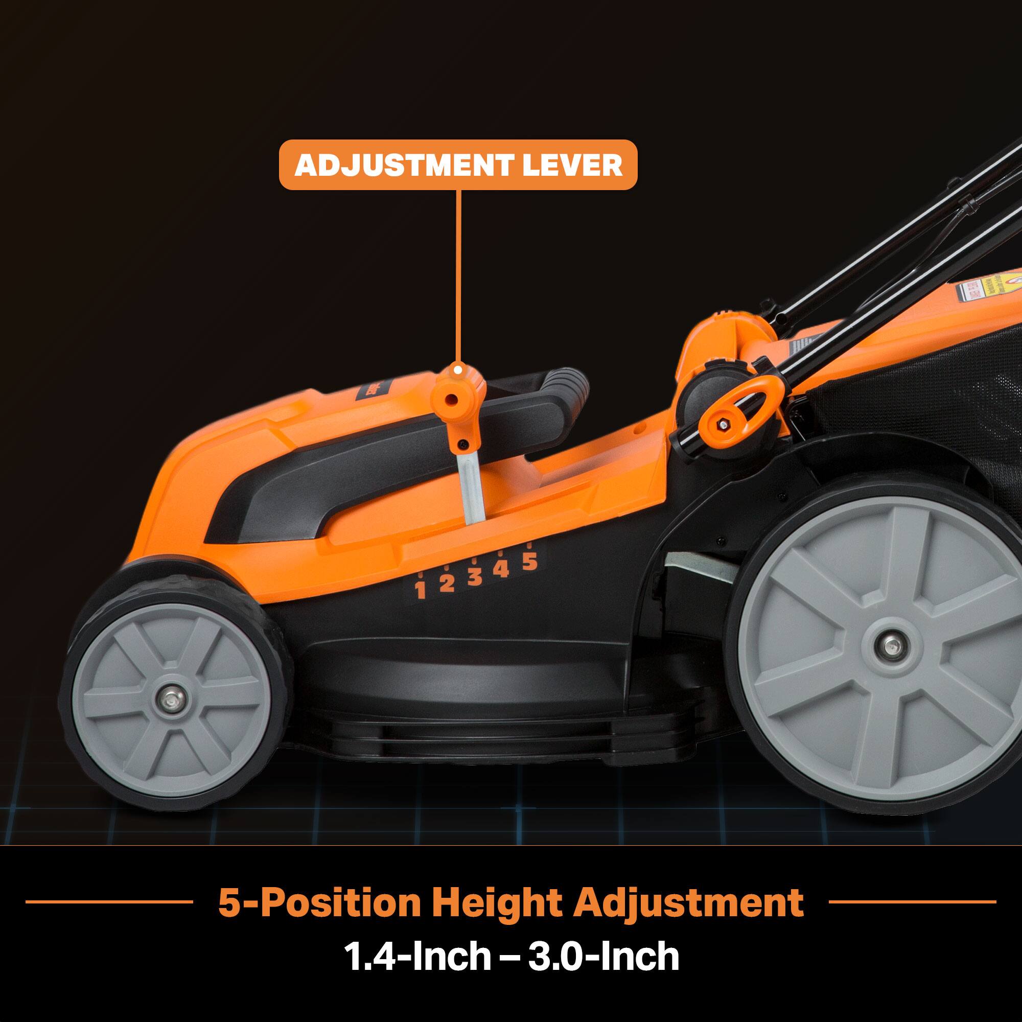 ADJUSTMENT LEVER  
5-Position Height Adjustment  
1.4-Inch - 3.0-Inch