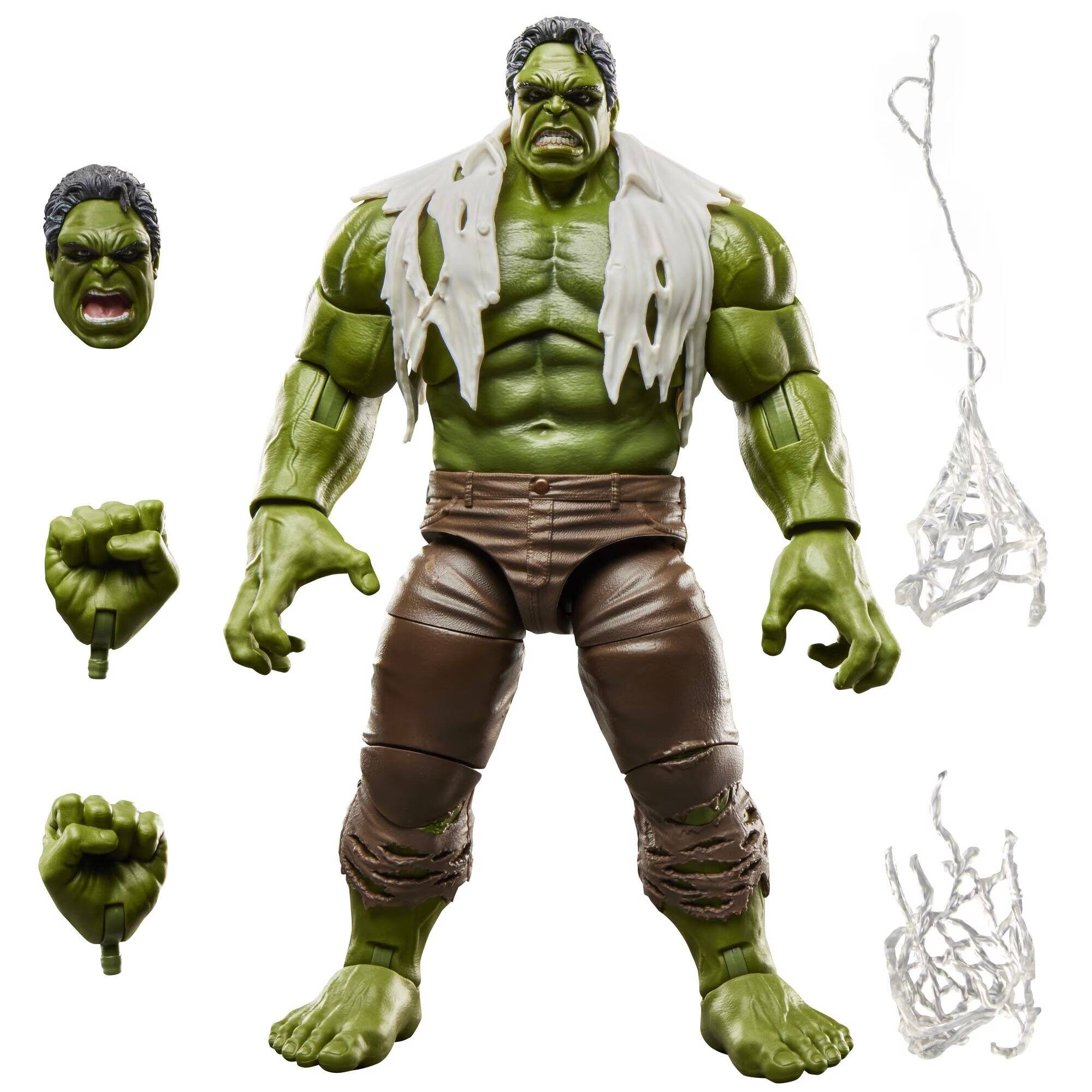 Left. Marvel - Marvel Legends Series Hulk, Spider-Man: Brand New Day 6" Collectible Action Figure.