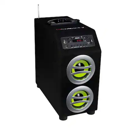 Front. Sondpex - Portable Bluetooth Speaker System & Digital Music Player - Black.