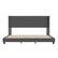 Alt View 9. Alamont Home - Hollis King Size Upholstered Platform Bed with Wingback Headboard - Charcoal.