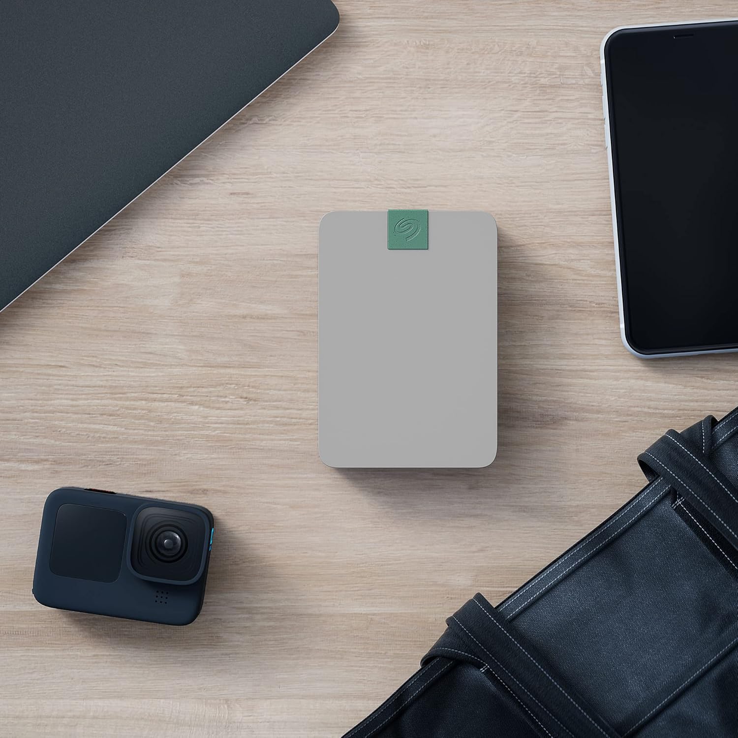 Alt View 1. Seagate - Seagate Ultra Touch STMA4000400 4 TB Portable Hard Drive - 2.5" External - Pebble Gray, Gray - USB 3.0 - 5400rpm - Pebble Gray,Gray.