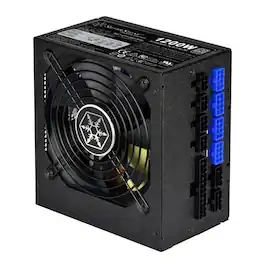 SilverStone - ST1200-PTS 1200 Watt Fully Modular 80 Plus Ultra Compact 140MM in Depth Platinum Power Supply - Black