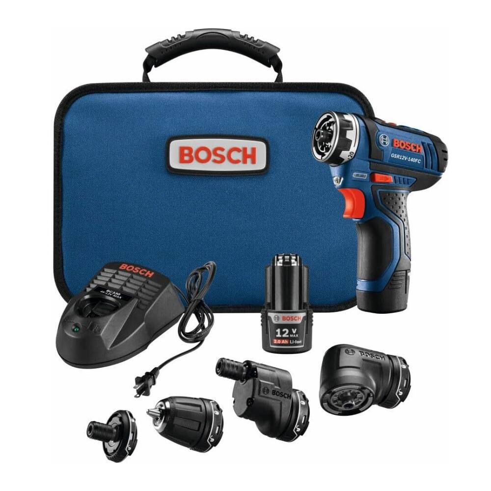 BOSCH  
GSR12V-140FC  
BOSCH 12V  
2.0 Ah Li-Ion Battery  
BOSCH  
BOSCH