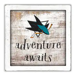 Fan Creations - San Jose Sharks 14'' x 13'' Adventure Awaits Money Box - Multicolor