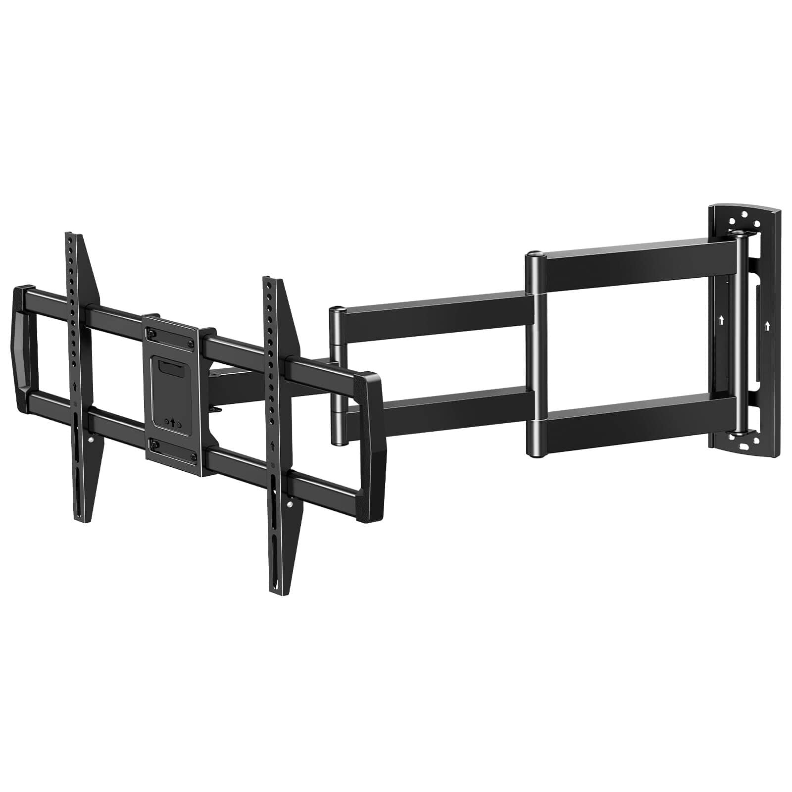 Dazzed Corner - Full Motion TV Wall Mount for 42-75" TVs, 30" Extension Arm, 77lbs Capacity - Black