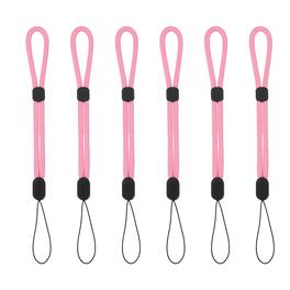 Unique Bargains - Camera Wrist Strap, 6pcs Adjustable Nylon Wristlet Lanyard String for Camera Keys Keychain Phone USB Wallet - Pure Rose Pink