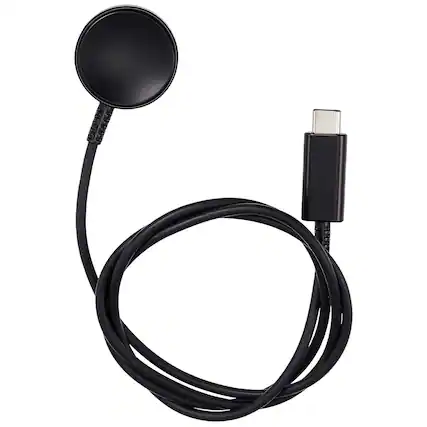 Front. MobileSentrix - Generic 3ft Type C Charging Cable Compatible For Samsung Galaxy Watch - Black.