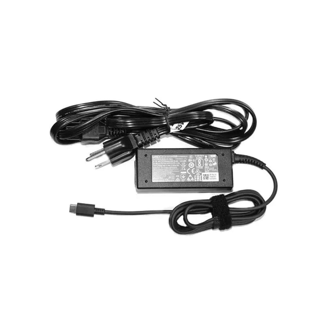 Left. Acer - Acer 65W Adapter with Power Cord USB-C Connection | AK.065AP.300 | AK.065AP.300.