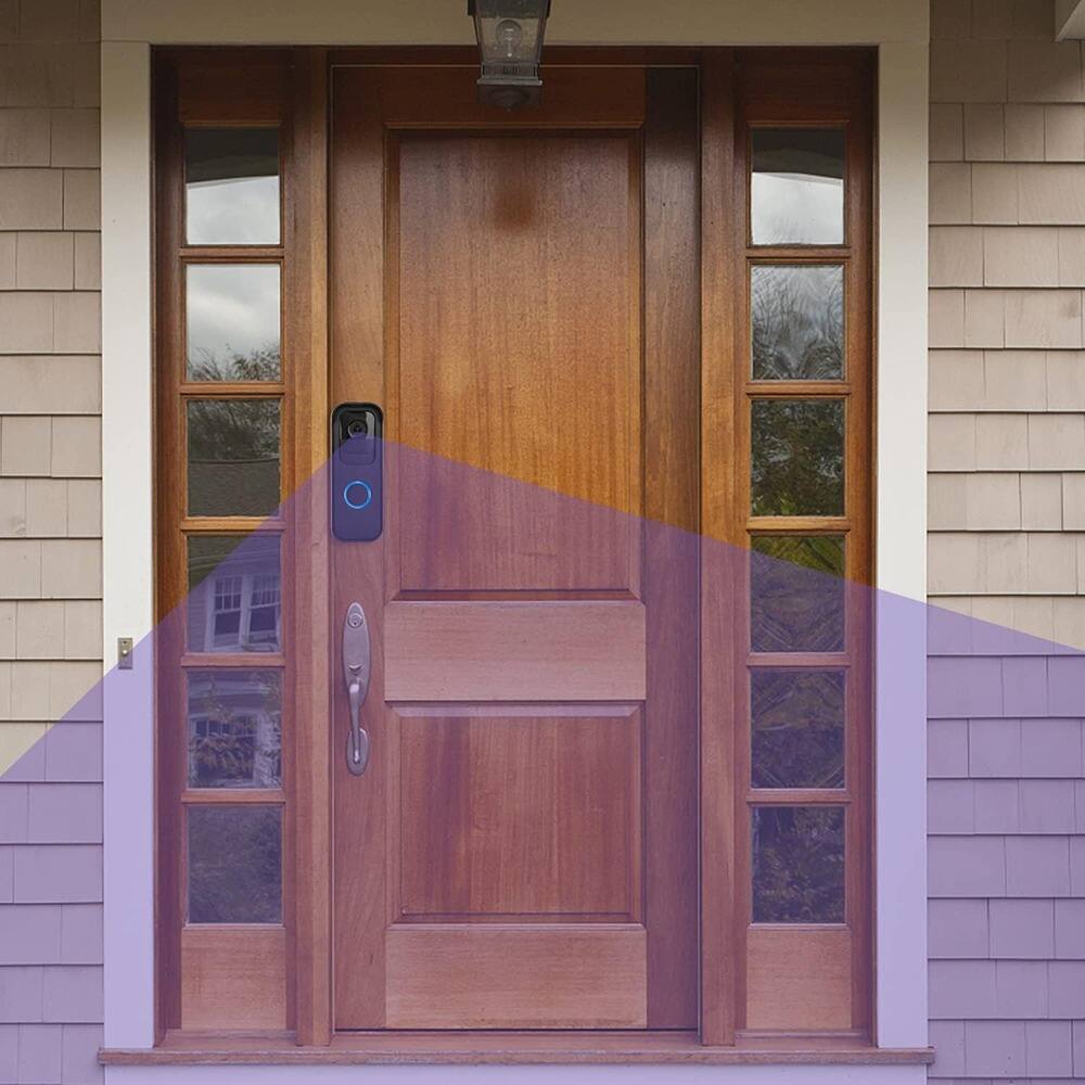 Back. Schertz - Adhesive Door Mount for Blink Video Doorbell - Black.