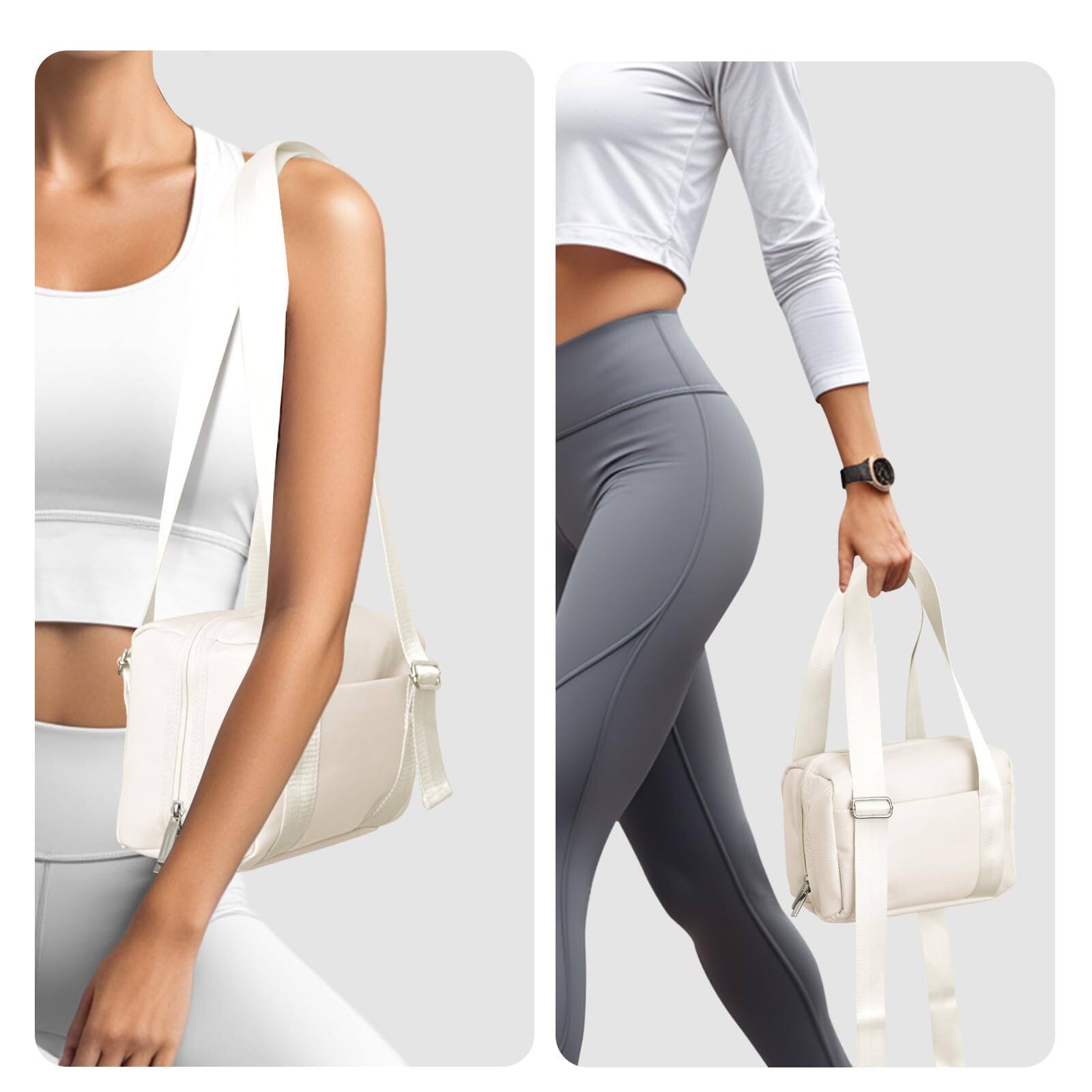 Alt View 2. Fabibe - Mini Gym Bag For Women Small Tote Waterproof Sports Duffel Bags Dance Yoga Workout 2025 - Gray.