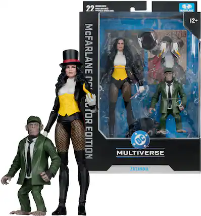 MOVING PARTS! 22 POINTS OF ARTICULATION - ARTICLES DE MOUVEMENT 12+
McFARLANE
NIR 3 GYOR EDITION DC MULTIVERSE ZATANNA