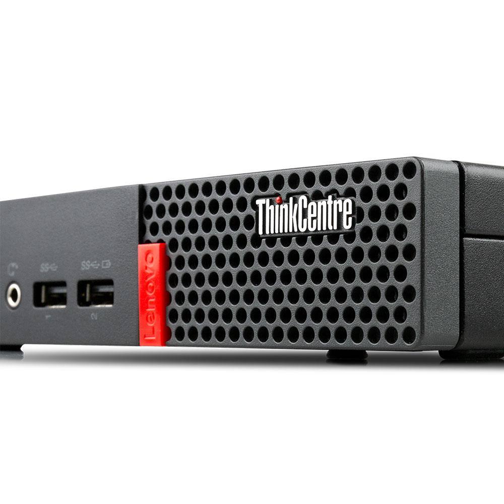 Lenovo - Refurbished Excellent - Thinkcentre M910Q Mini PC Intel i5-6500T 8GB Ram 256GB SSD Linux OS - Black