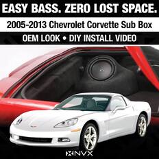 EASY BASS. ZERO LOST SPACE.
2005-2013 Chevrolet Corvette Sub Box
OEM LOOK • DIY INSTALL VIDEO
