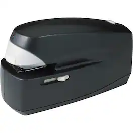 Business Source - 25-Sheet Capacity Electric Stapler - Holds Upto 210 Staple - Full Strip - 1.38" Throat Depth - Black