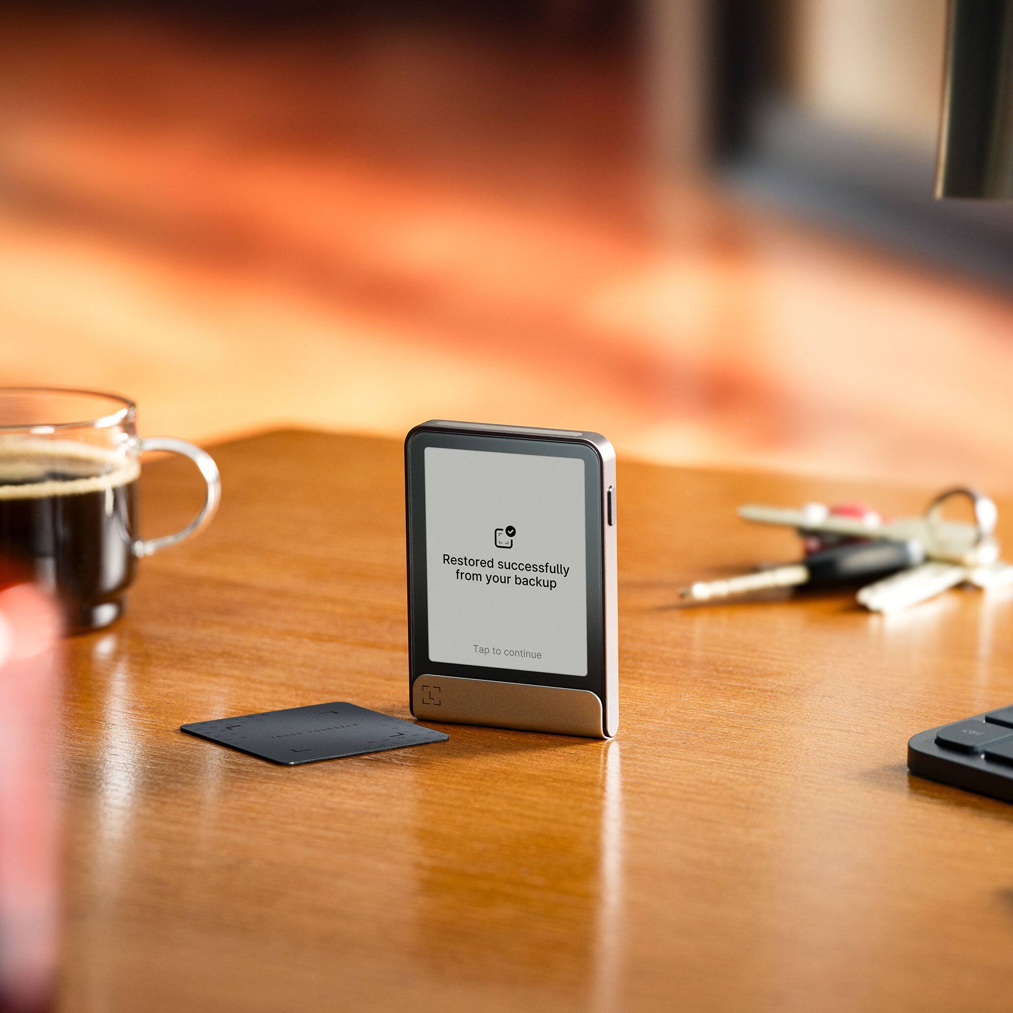 Restored successfully from your backup
Tap to continue