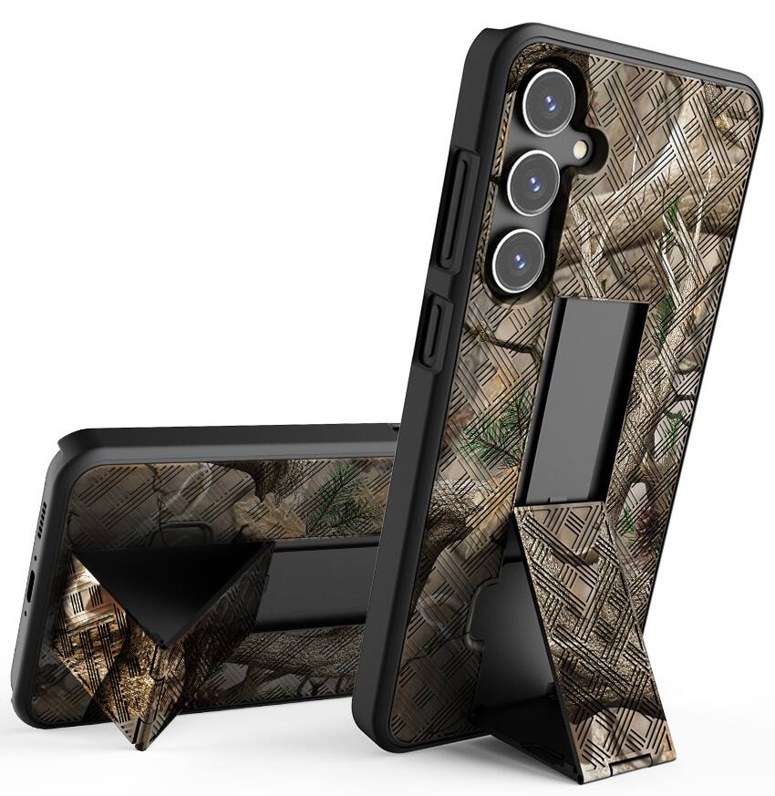 Alt View 4. Nakedcellphone - Combo for Samsung Galaxy S23 FE (2023) - Slim Case and Belt Clip Holster - Camo.