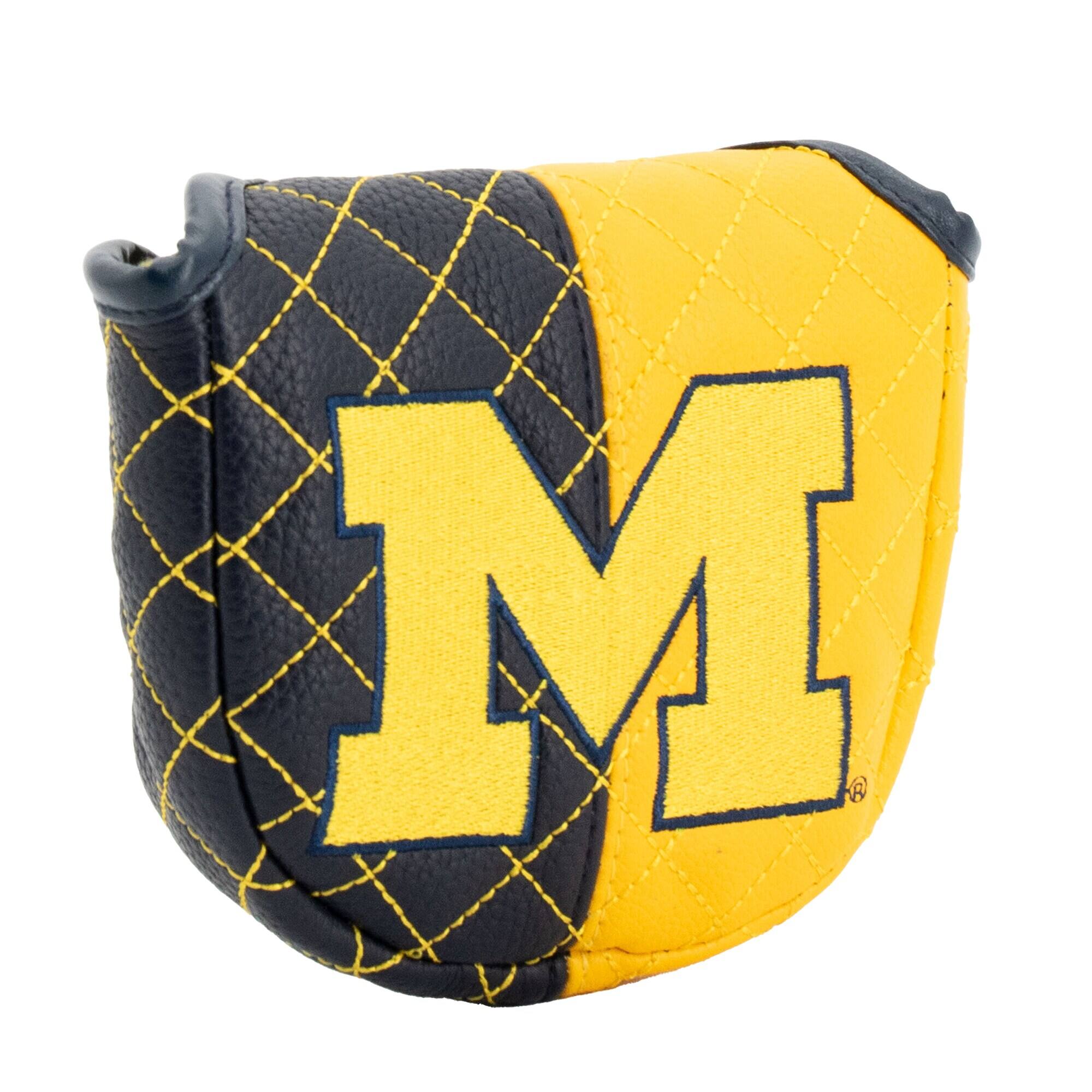 Alt View 2. Team Golf - Michigan Wolverines Quilted Mallet Putter Cover - Multicolor.