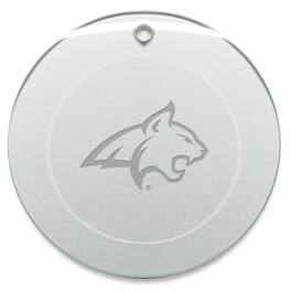 Jardine - Montana State Bobcats 3'' Glass Round Ornament - Multicolor
