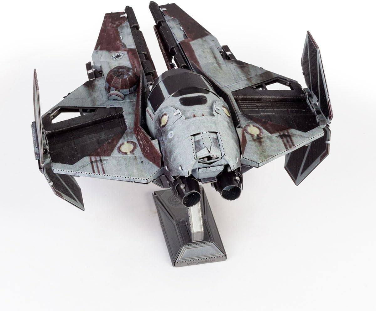 Alt View 2. Metal Earth - Metal Earth Star Wars ETA 2 Jedi Starfighter 3D Metal Model Kit Fascinations - Silver.