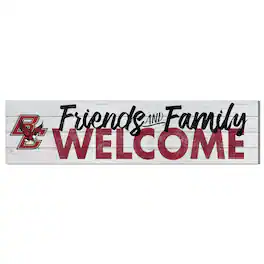 Jardine - Boston College Eagles 10'' x 40'' Friends & Family Welcome Sign - White