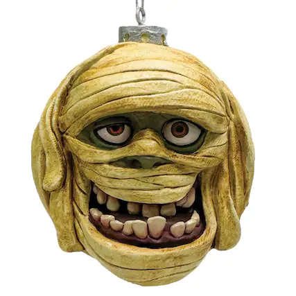 Front. Gorenaments - Len Simon's Gorenaments 3.5 Inch Horror Ornament Series 1 | Mummzy - Yellow.
