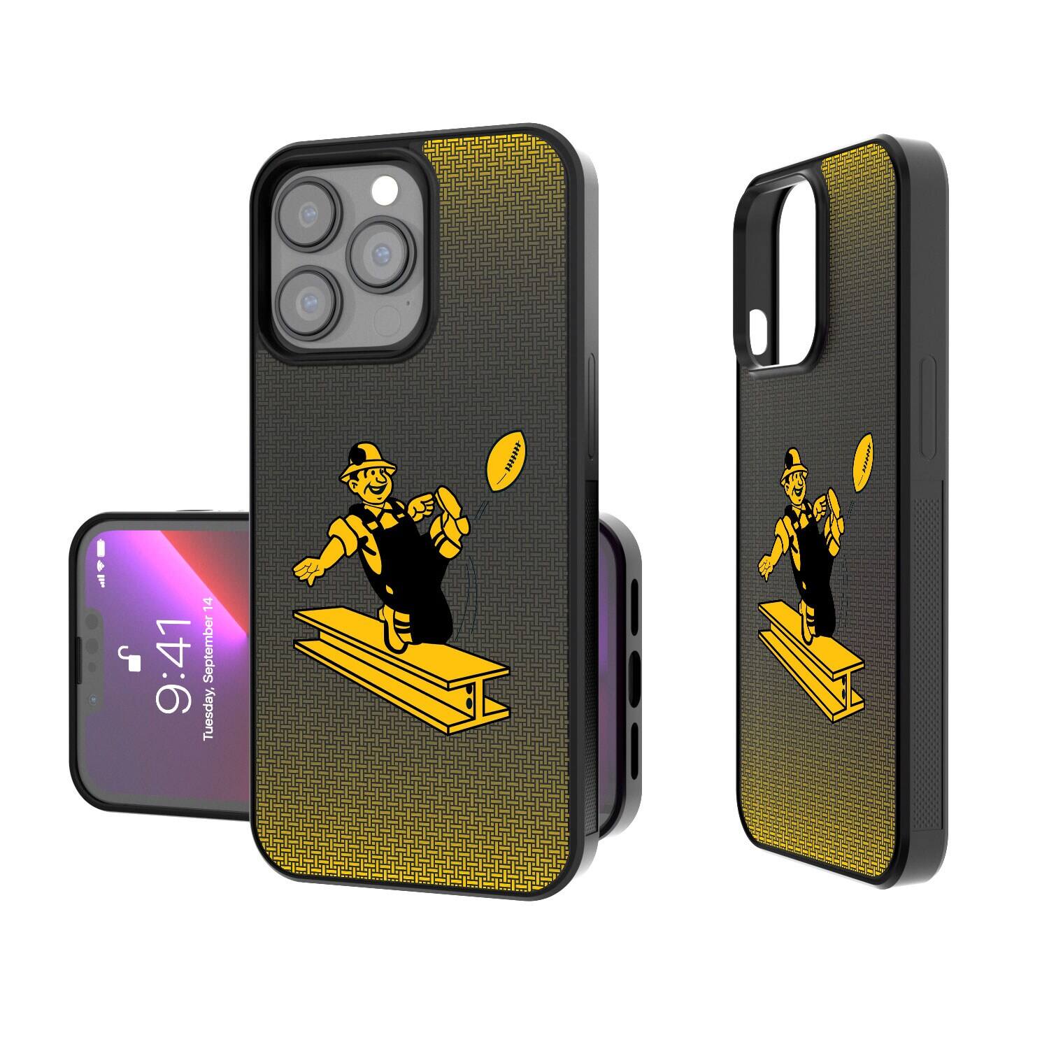 Keyscaper - NFL - Pittsburgh Steelers Linen Logo iPhone Bump Case - 14 Pro Max - Black price history on PriceWatchPro