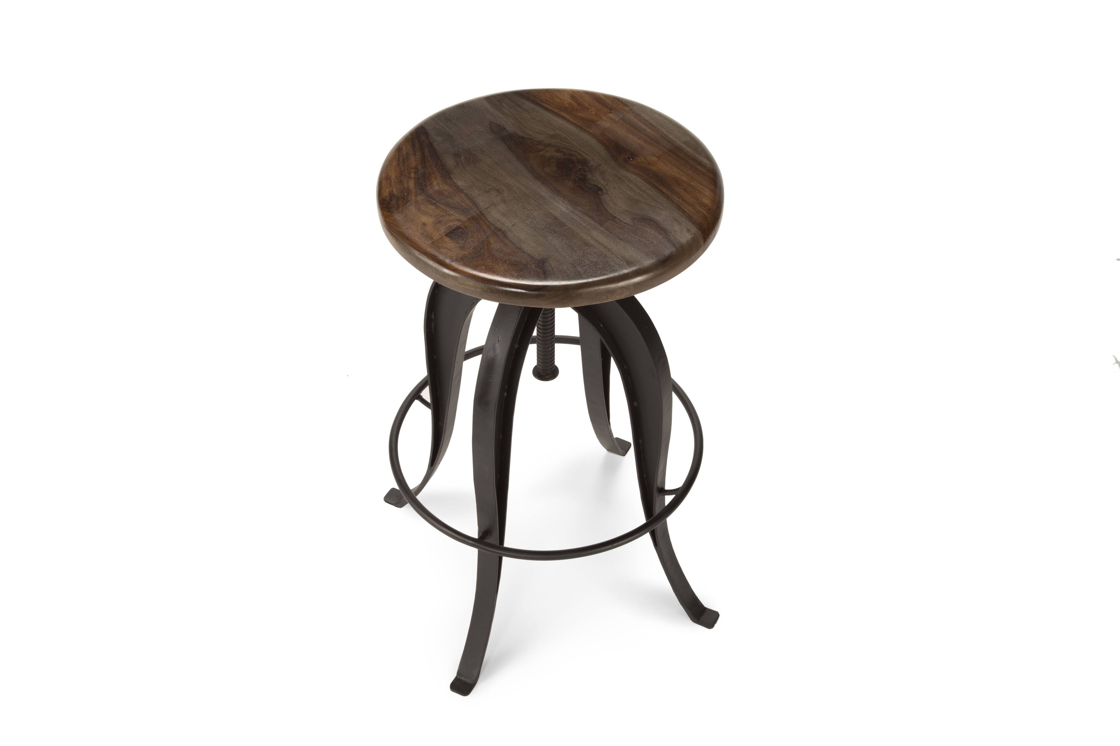 Alt View 1. TinyHomie - Sparrow Round Setup Stool Dark Brown - Brown.