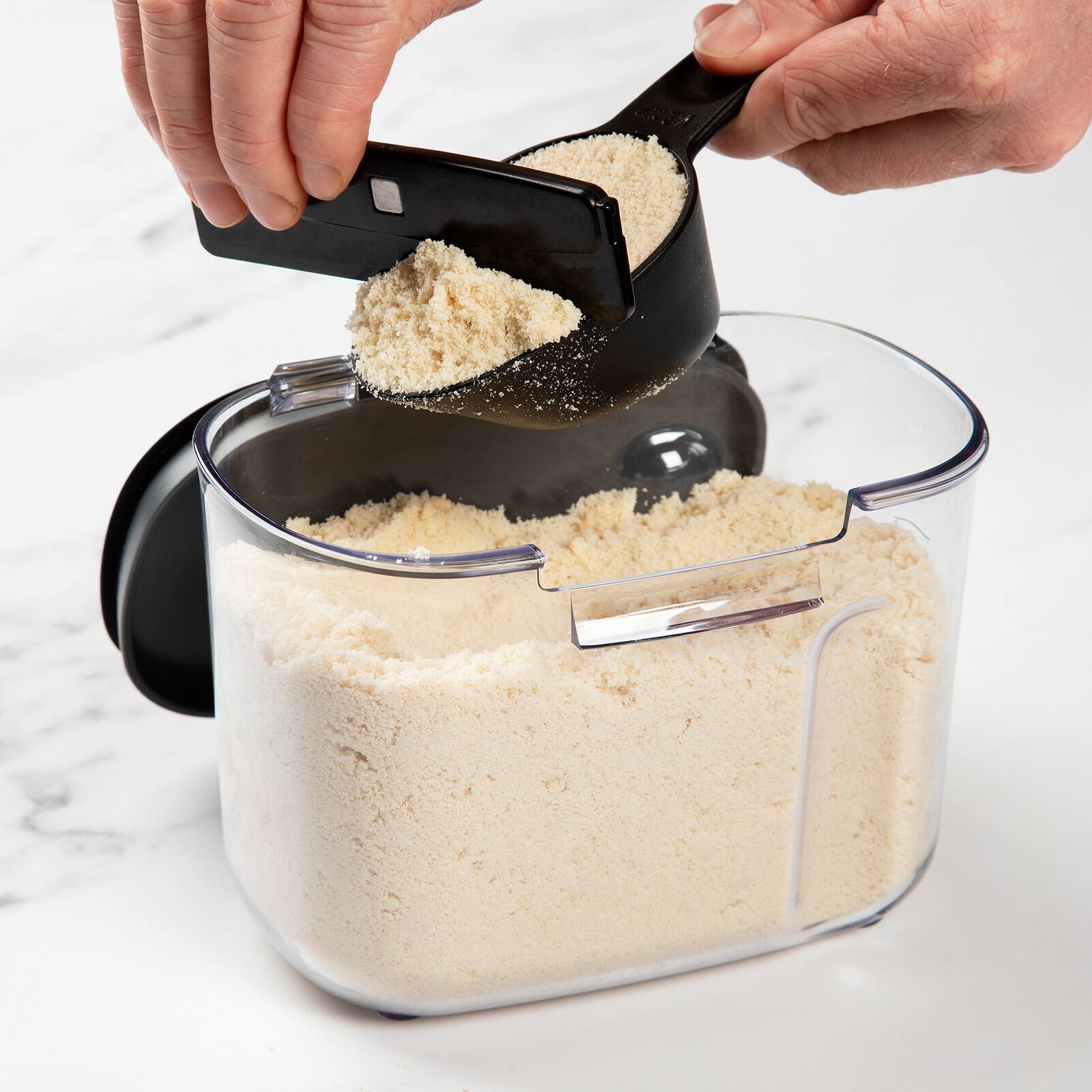 Alt View 5. Progressive International - ProKeeper+ Airtight Specialty Flour Storage Container, Clear Plastic - Clear.