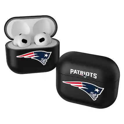 Front. Keyscaper - New England Patriots Insignia 2nd Gen AirPods Pro Case Cover - Black.