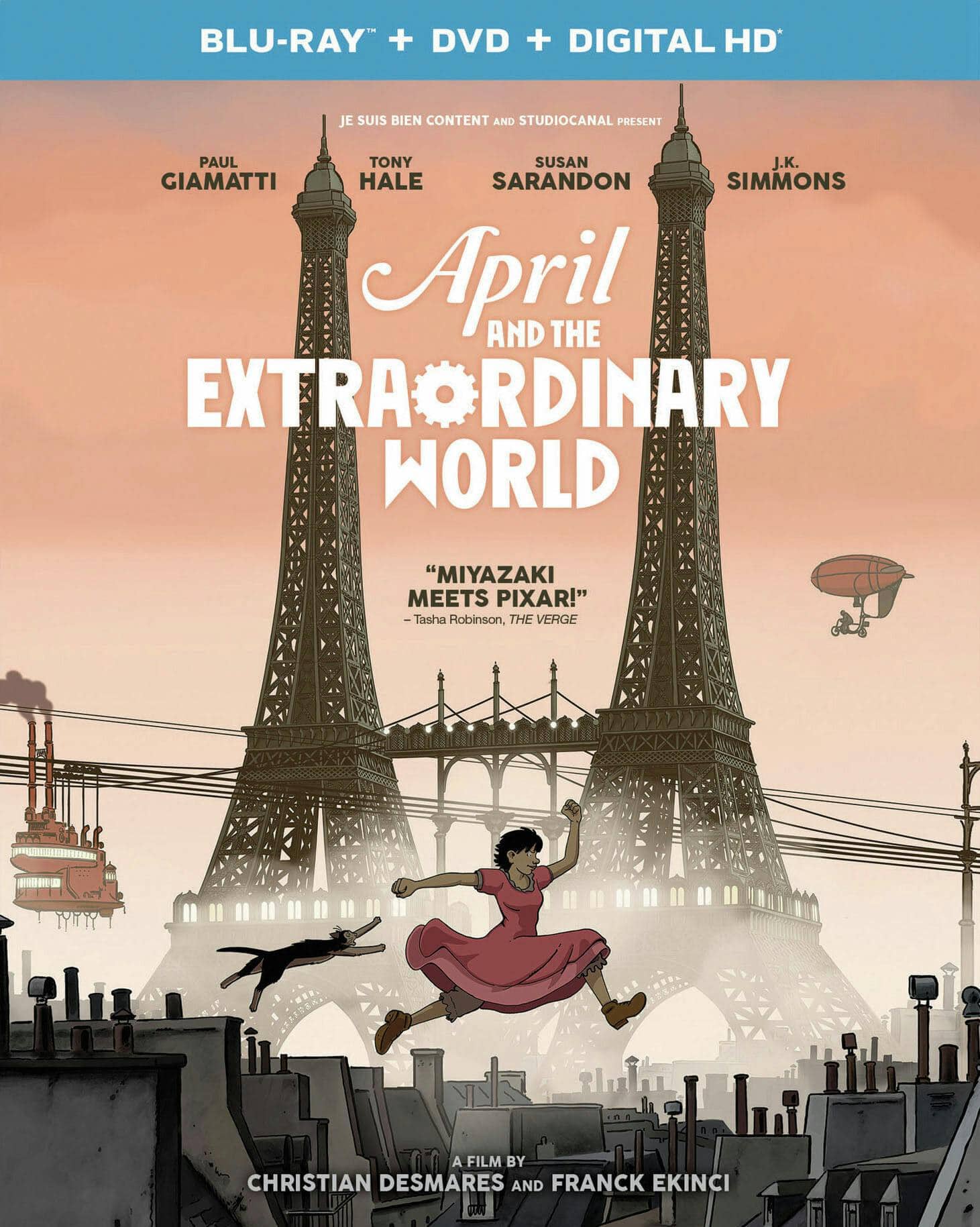 Front. April and the Extraordinary World (DVD + Digital) [Blu-ray].