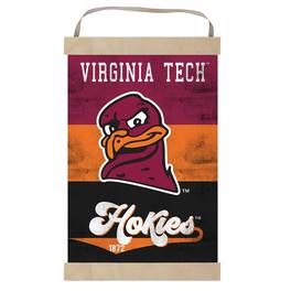 Jardine - Virginia Tech Hokies Retro Logo Banner Sign - Maroon